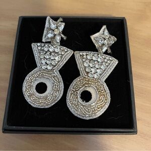 Sliver engagement ring earrings!